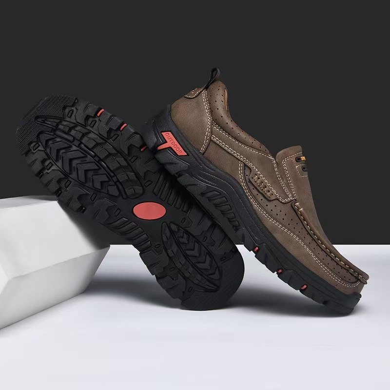 ⏰Last Day! 45% OFF  🔥GARB®Men's Genuine Leather Outdoor Slip-On Loafers with Arch Support & Wide Toe Box