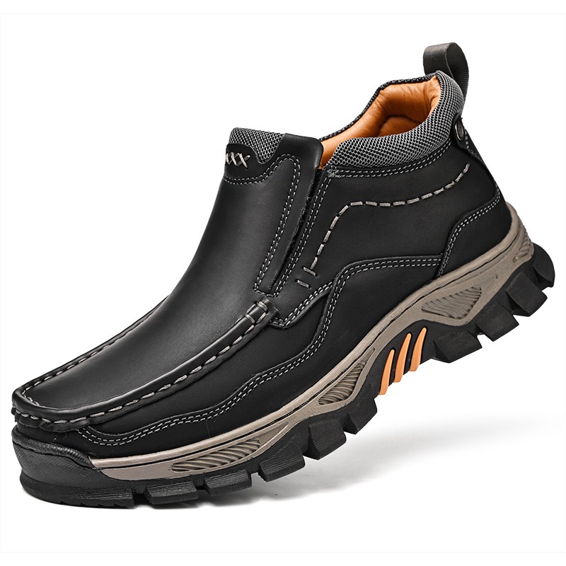 mens handmade genuine leather orthopedic comfortable walking boots