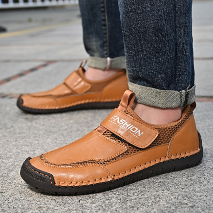 GARB Men's Closure Loafers With Round Toe