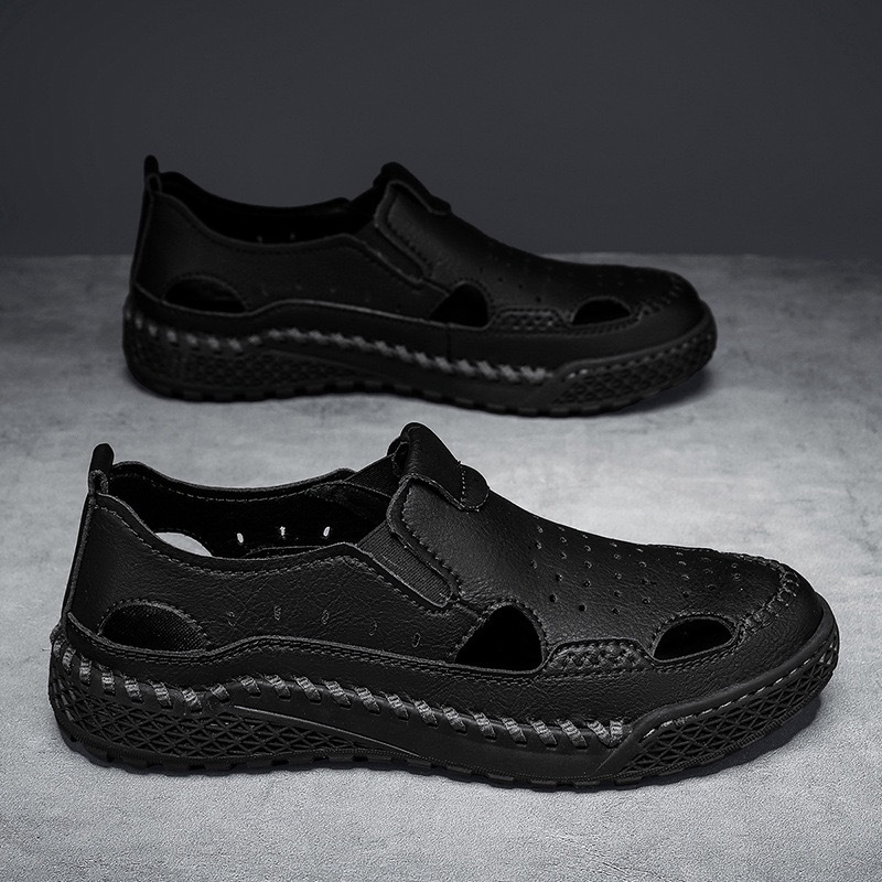 Men Handmade Genuine Leather Breathable Loafers by GARB 