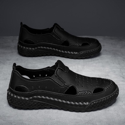 Men Handmade Genuine Leather Breathable Loafers by GARB 