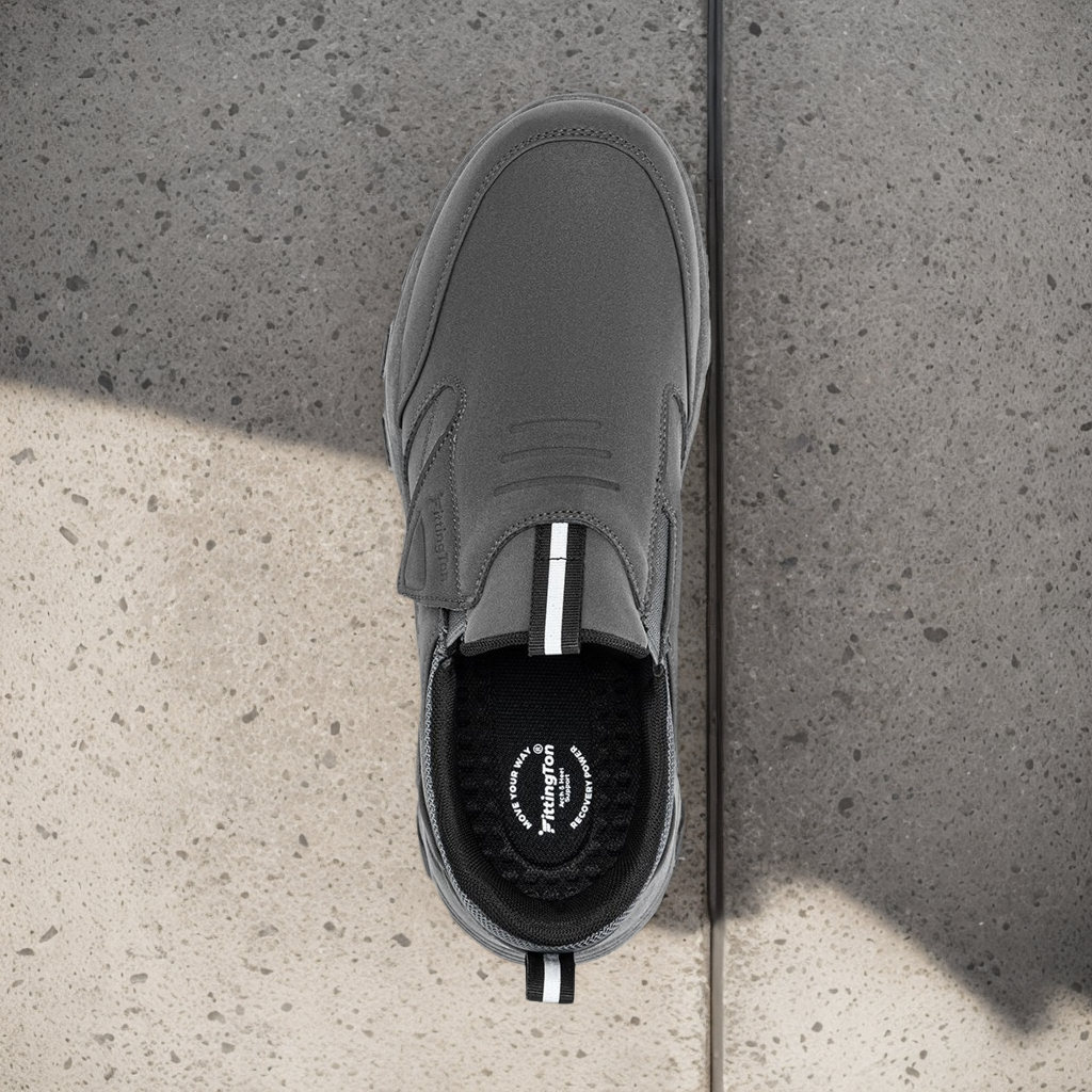 mens genuine leather orthopedic walking shoes 