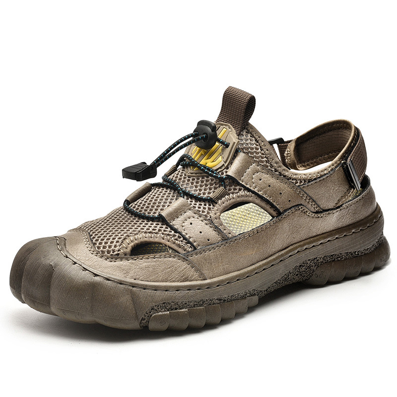 GARB Breathable Men's Anti-collision Sandals - Stylish Hollow-out Design