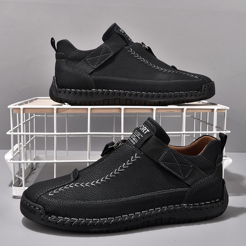 mans handmade genuine leather orthopedic boots