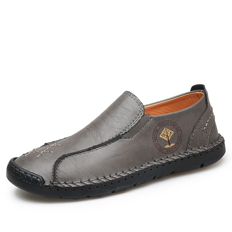 mens handmade cowhide orthopedic loafers