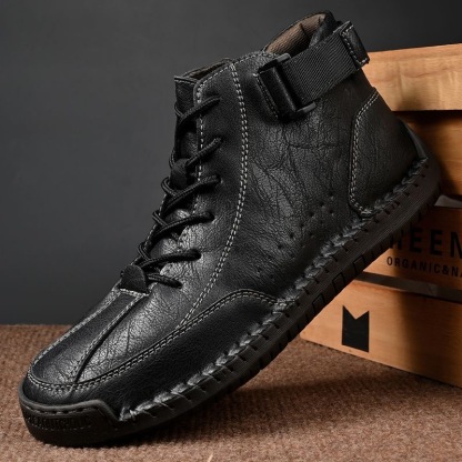 mens handmade cowhide orthopedic boots