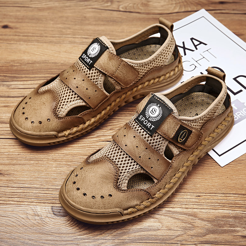 GARB Men Mesh Hiking Soft Sole Closed-Toe Athletic Outdoor Shoes