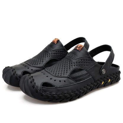 Mens Handcrated 2 in 1 Orthopedic Sandals -Wide Toe Box