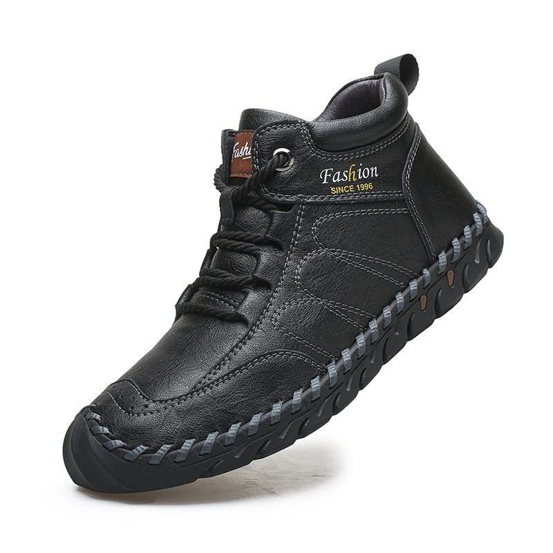 mens handmade genuine leather orthopedic boots