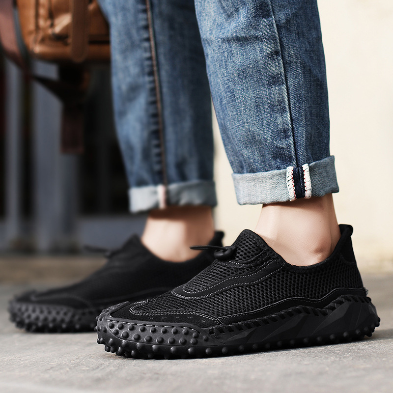 GARB Mens Lightweight Mesh Slip-On Hiking Sneakers