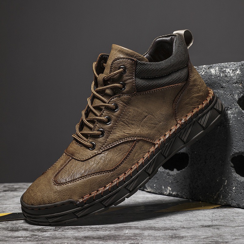 mens handmade cowhide orthopedic boots