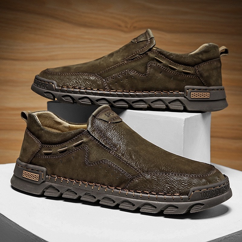 mens Handmade Cowhide Loafers