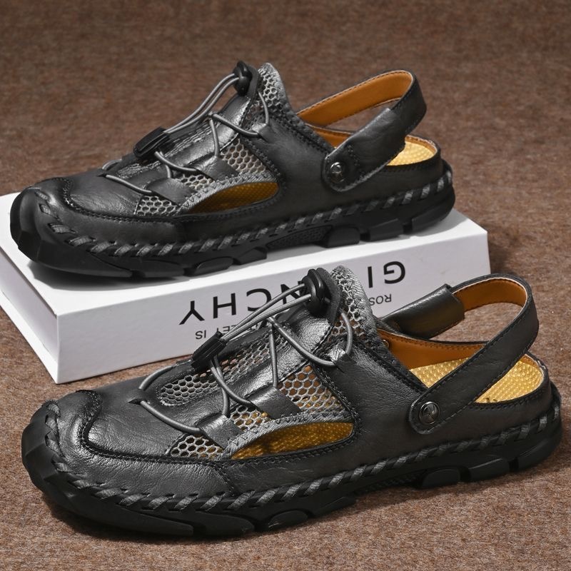 Mens Handmade Cowhide 2 in 1 Sandals by GARB 