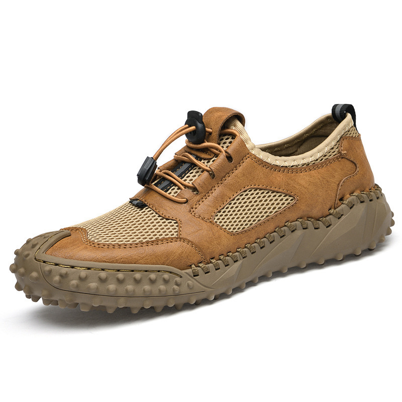 Men's Breathable Mesh Loafers - Comfortable Outdoor Walking Shoes