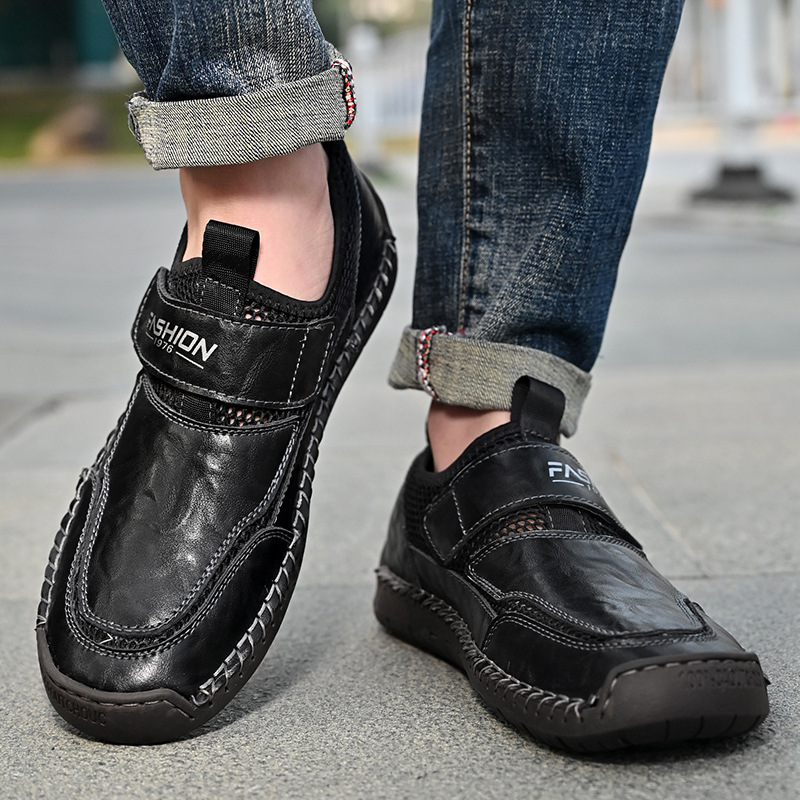 GARB Men's Closure Loafers With Round Toe