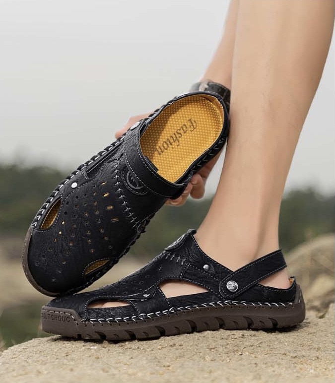 ⏰Last Day! 45% OFF  🔥GARB®Men's Handmade Breathable No-glue Orthopedic Sandals