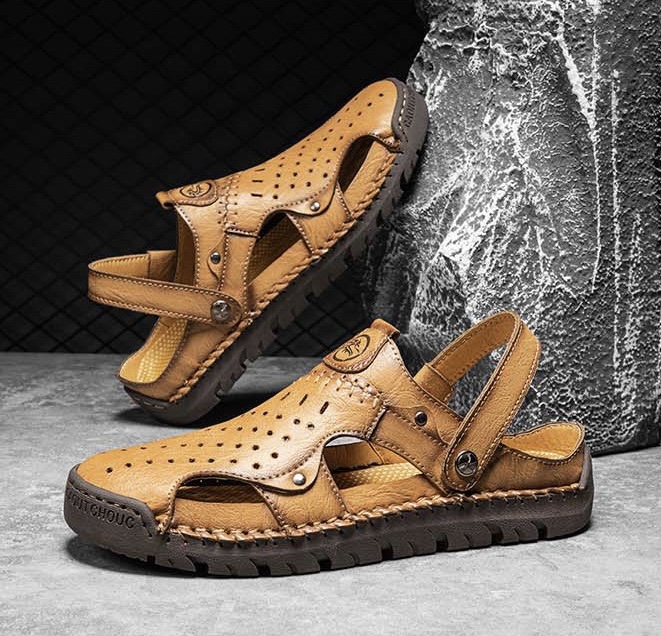 ⏰Last Day! 45% OFF  🔥GARB®Men's Handmade Breathable No-glue Orthopedic Sandals