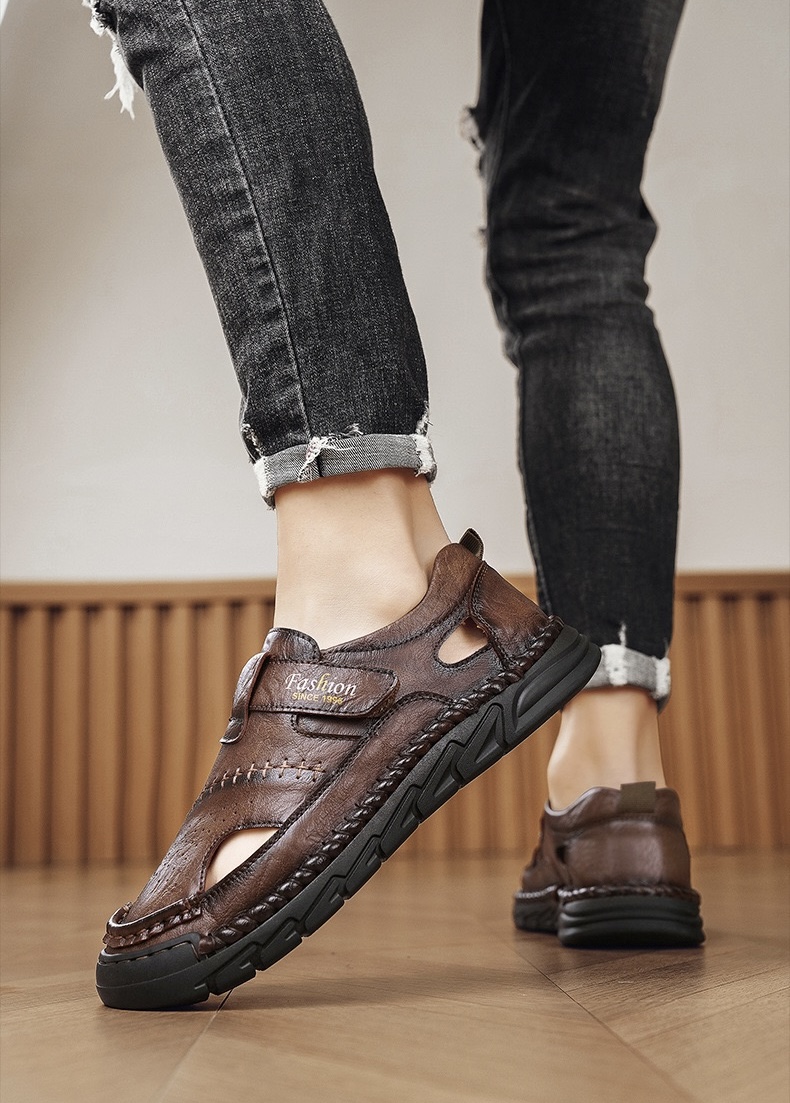⏰Last Day! 45% OFF  🔥GARB®Men's Handmade Cowhide Orthopedic Breathable Sandals