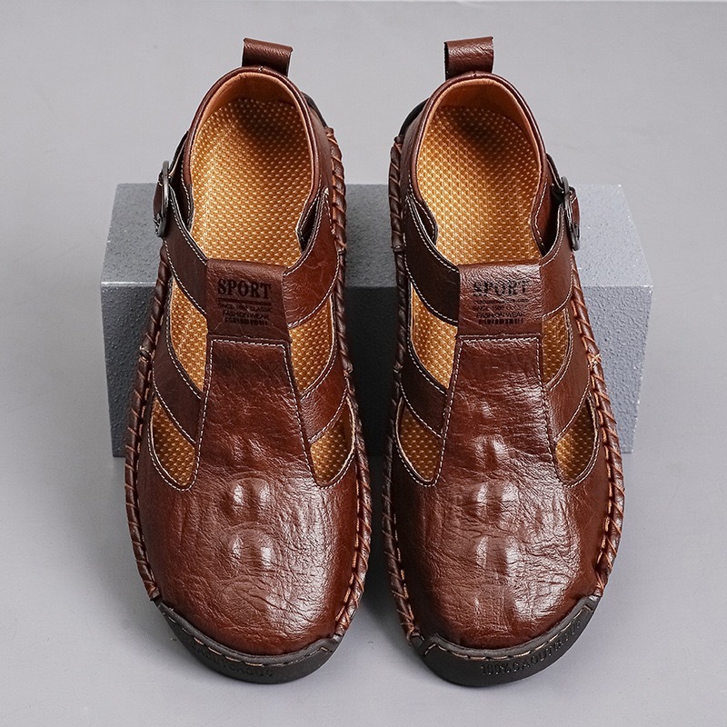 ⏰Last Day! 45% OFF  🔥GARB®Men's Handmade Cowhide Orthopedic Breathable Sandals