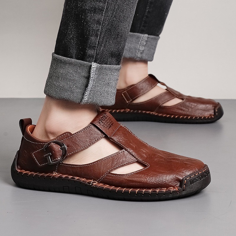 ⏰Last Day! 45% OFF  🔥GARB®Men's Handmade Cowhide Orthopedic Breathable Sandals