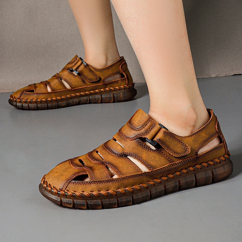 ⏰Last Day! 45% OFF  🔥GARB®Men's Handmade Breathable No-glue Orthopedic Sandals