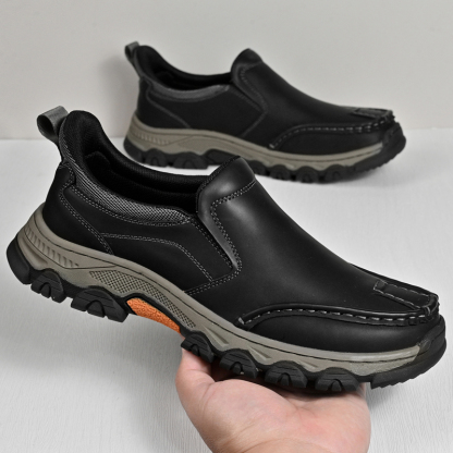 ⏰Last Day! 45% OFF  🔥GARB®Men's Genuine Leather Walking Shoes with Arch Support & Wide Toe Box