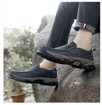 ⏰Last Day! 45% OFF  🔥GARB®Men's Genuine Leather Outdoor Slip-On Loafers with Arch Support & Wide Toe Box