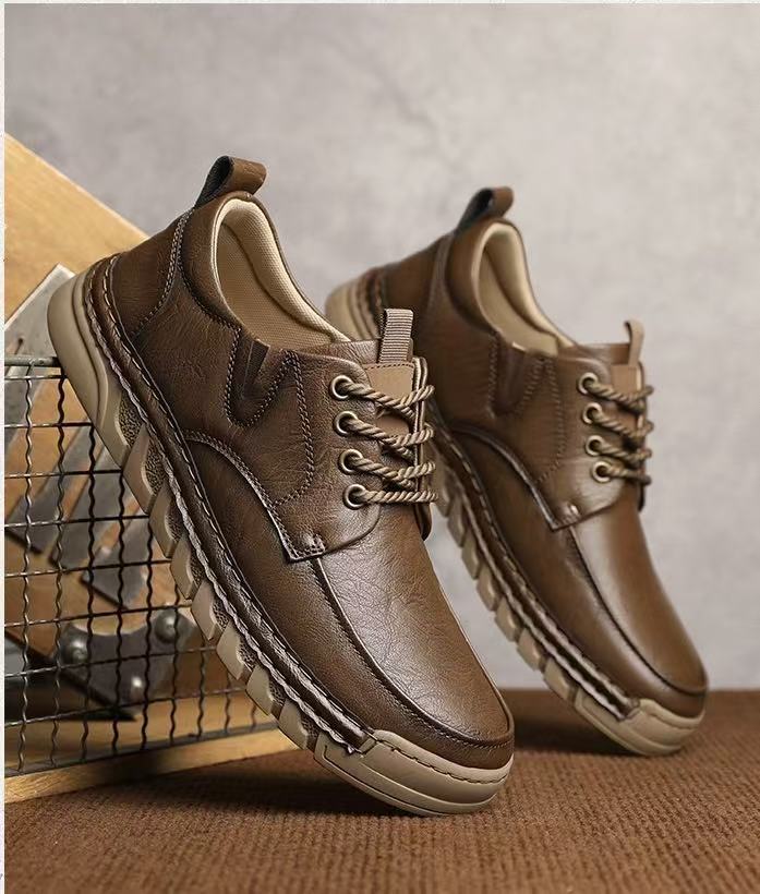 ⏰Last Day! 45% OFF  🔥GARB®Men's Genuine Leather Outdoor Slip-On Loafers with Arch Support & Wide Toe Box