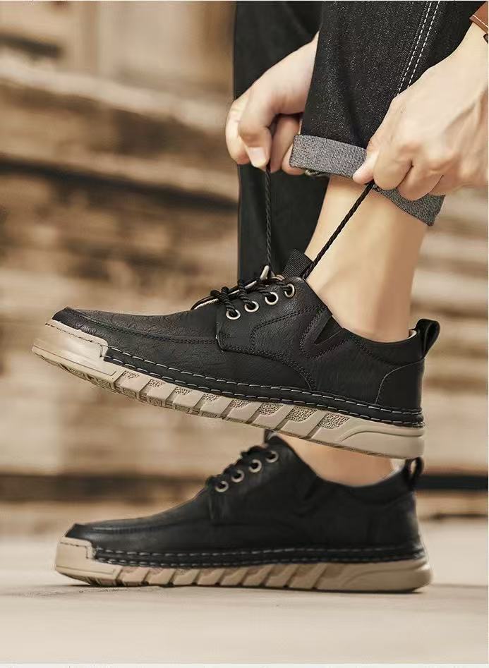 ⏰Last Day! 45% OFF  🔥GARB®Men's Genuine Leather Outdoor Slip-On Loafers with Arch Support & Wide Toe Box