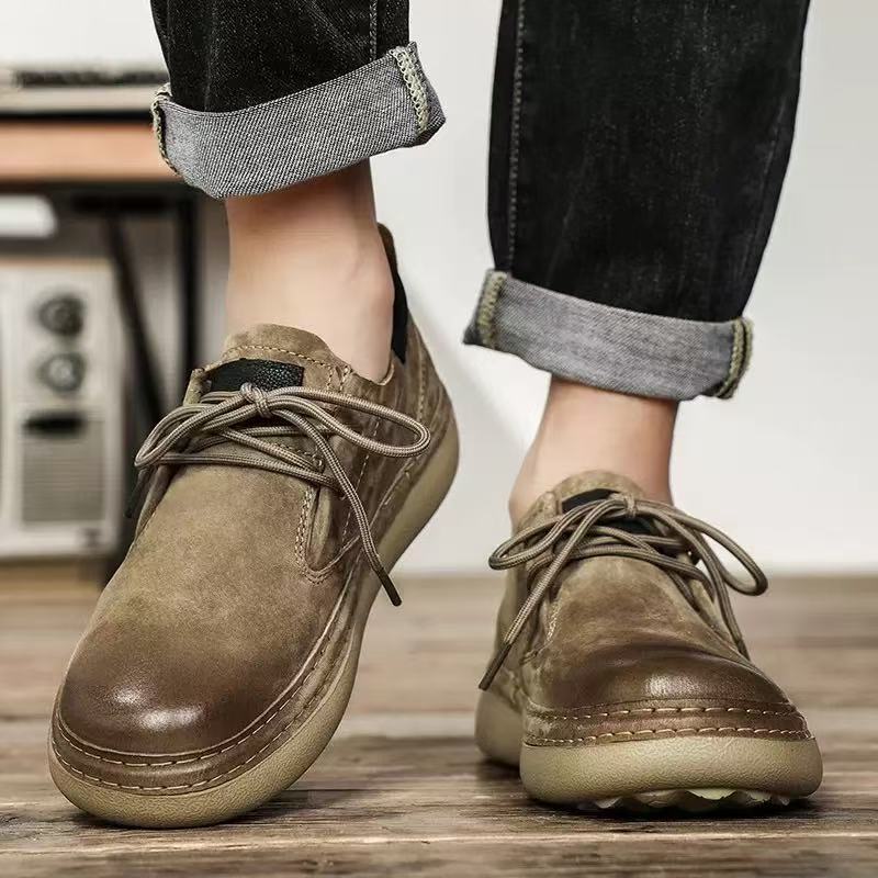 ⏰Last Day! 45% OFF  🔥GARB®Men's Genuine Leather Outdoor Slip-On Loafers with Arch Support & Wide Toe Box