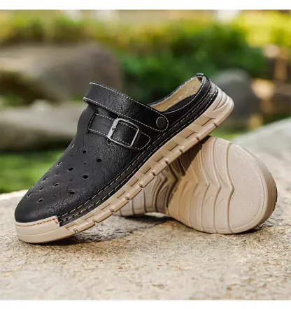 [Copy]⏰Last Day! 45% OFF  🔥GARB®Men's Orthopedic Mules (Breathable Mesh and Genuine Leather)