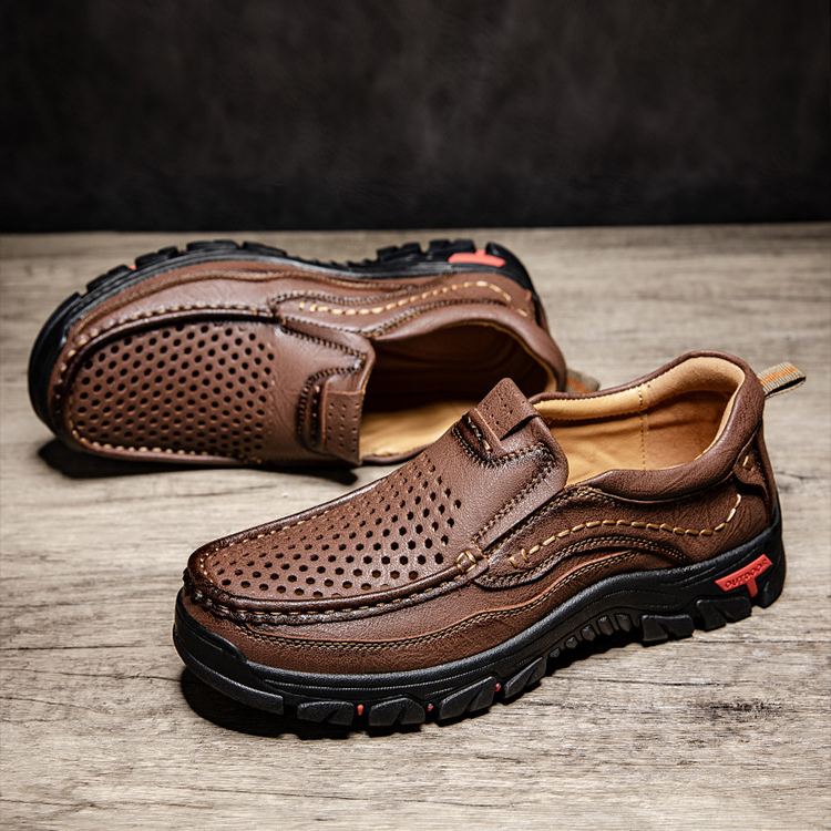 ⏰Last Day! 45% OFF  🔥GARB®Men's Handmade Genuine Leather Outdoor Waterproof Walking Shoes