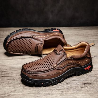 ⏰Last Day! 45% OFF  🔥GARB®Men's Handmade Genuine Leather Outdoor Waterproof Walking Shoes