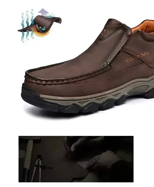 ⏰Last Day! 45% OFF 🔥GARB®Men's Orthopedic Genuine Leather Walking Boots