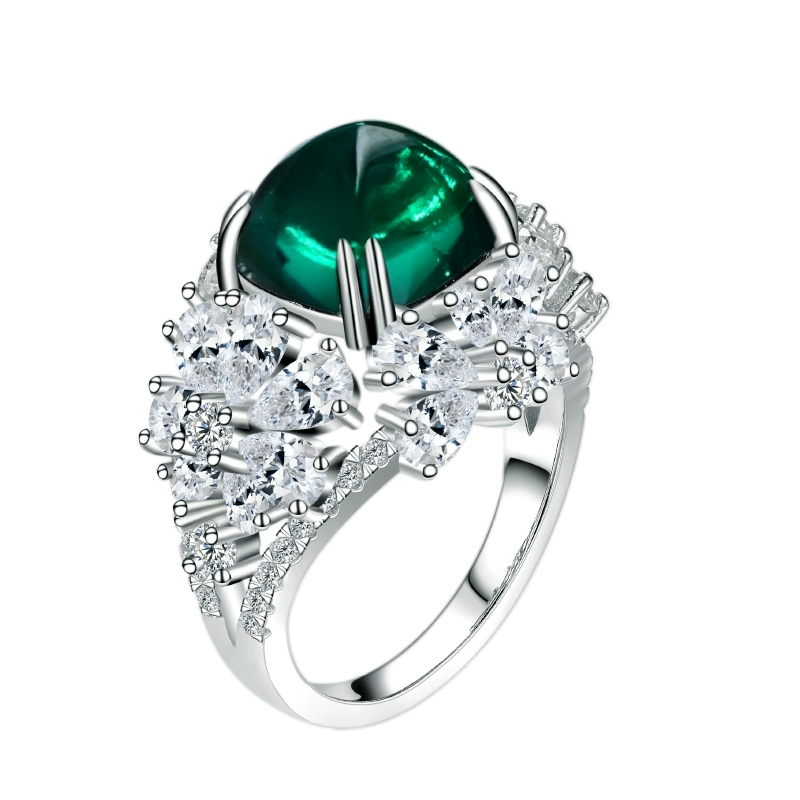 MysticAura™ "LuckyAura Emerald Crystal S925 silver Ring"