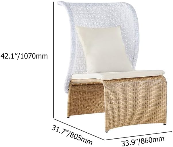 Patio Accent Wingback  Chair 