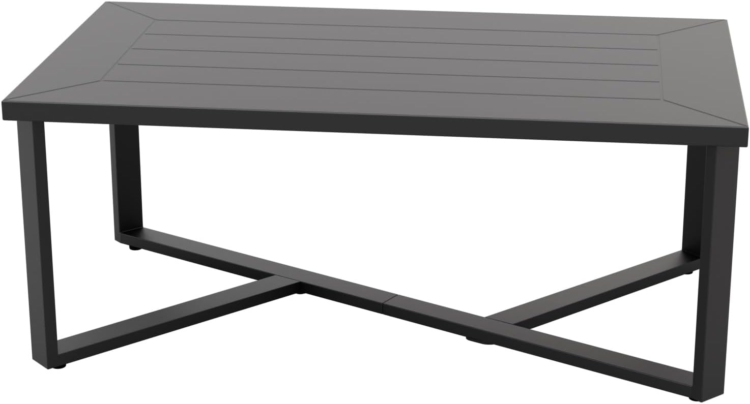 Rectangle Patio Metal Coffee Table 