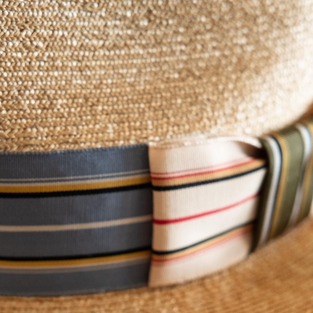 Natural Panama Hat-Ribbons Series