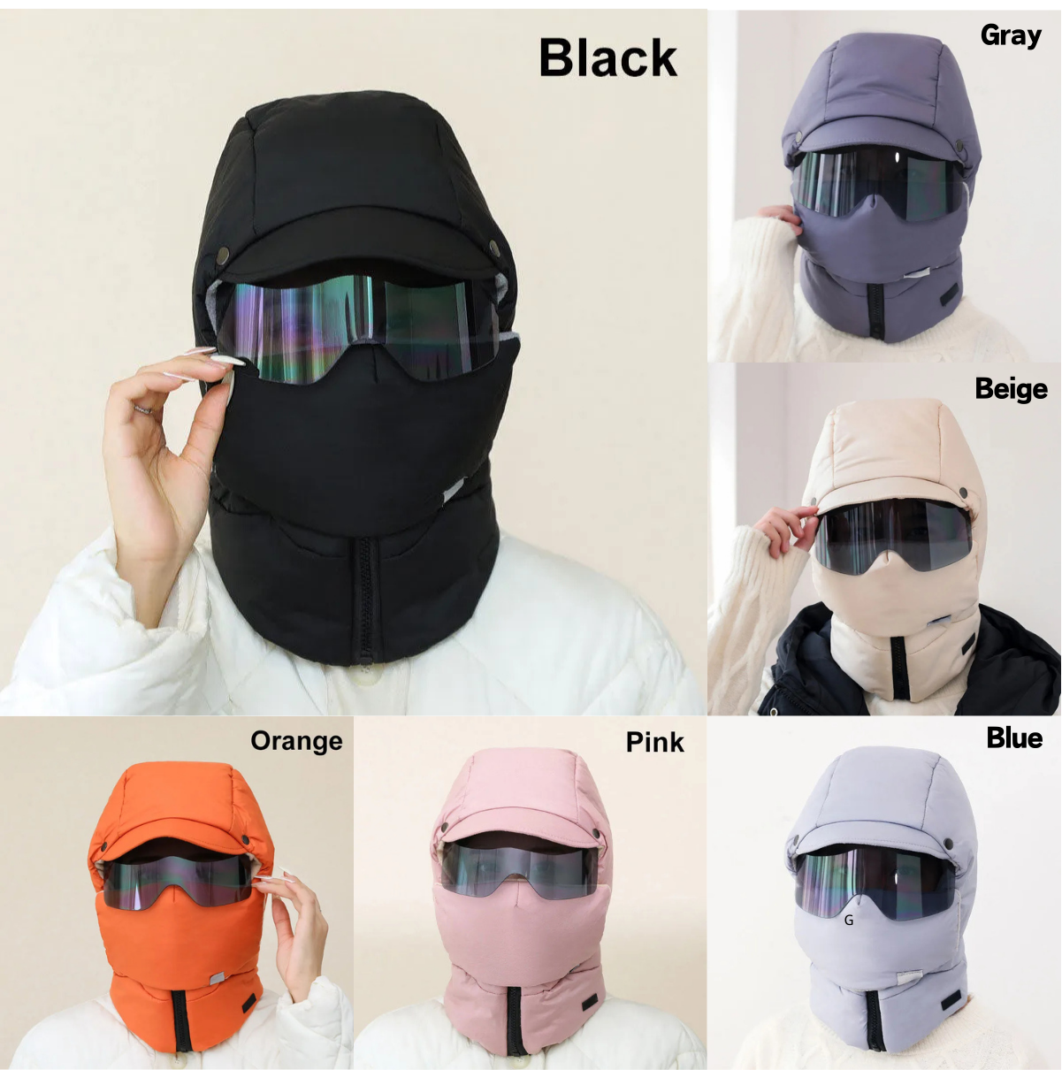 ❄️Winter Special Offer-5 In 1 Windproof Full Cover Outdoor Mask with Glasses