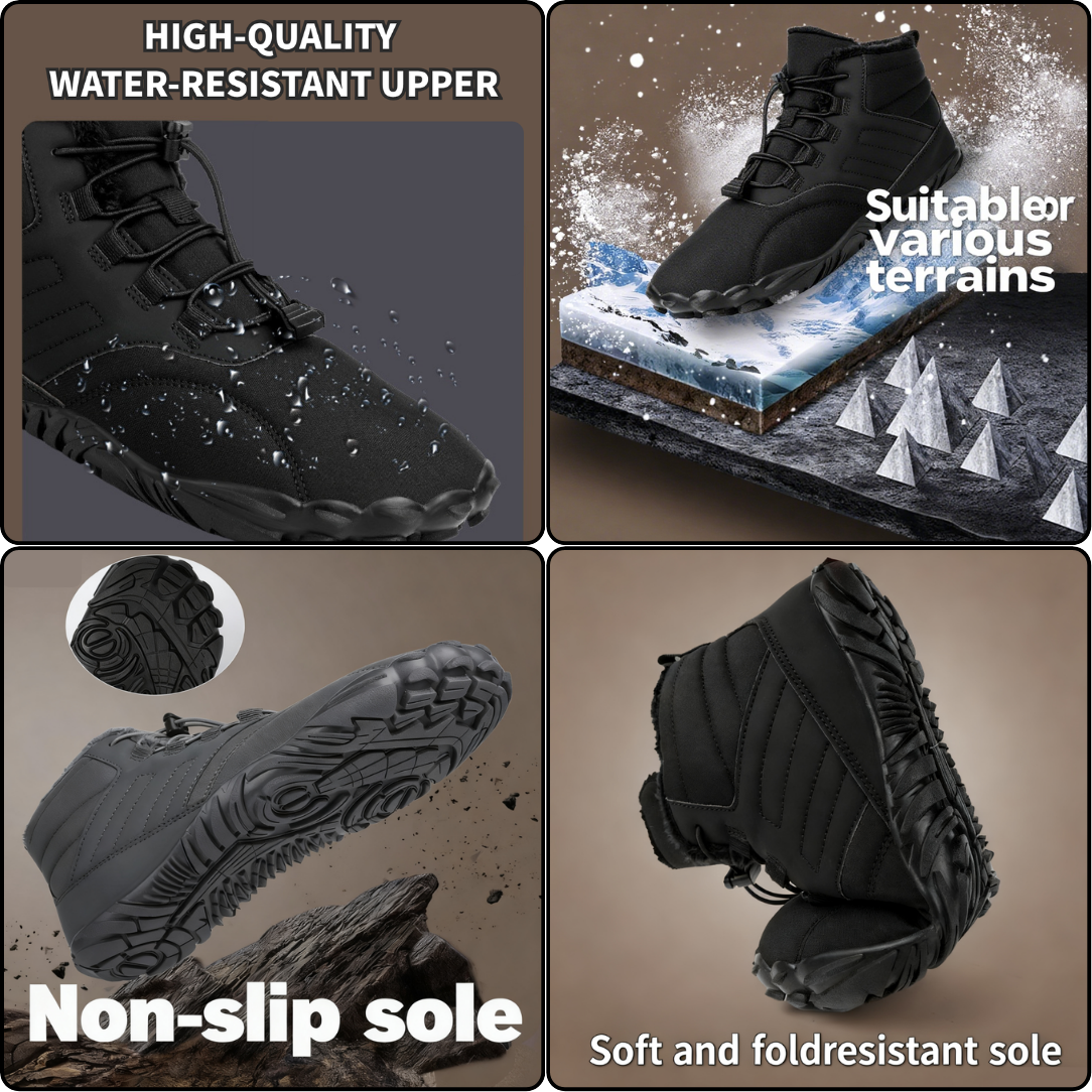 Caspar - Non-slip & Carbon Fiber Waterproof Winter Barefoot Shoes (Unisex)
