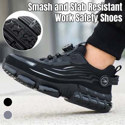 Men's Smash and Stab Resistant Work Safety Shoes - Buy 2 Free Shipping