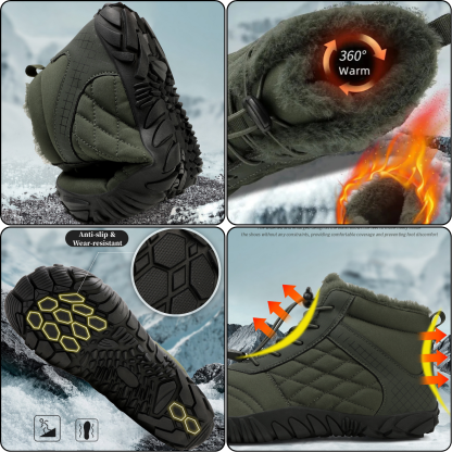 ❄️ArcticStride- Non-slip & Carbon Fiber Waterproof Winter Barefoot Shoes (Unisex)