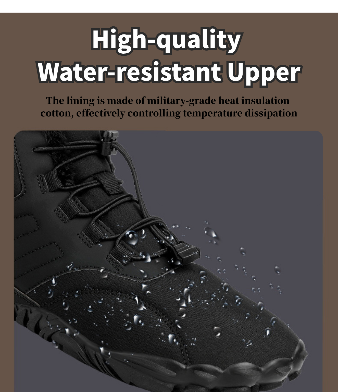 Caspar - Non-slip & Carbon Fiber Waterproof Winter Barefoot Shoes (Unisex)