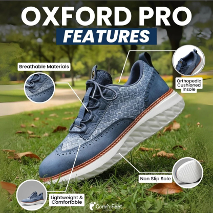 ⏰LAST DAY - 60% OFF🛒 Men’s Comfortable Lace-Up Brogue Sneakers – Ultra-Lightweight & Breathable Woven Upper, Arch Support, Wide-Toe Fit, Shock-Absorbing Sole for All-Day Comfort