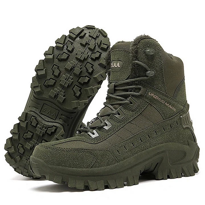 Men's Waterproof Anti-Sprain Anti-Puncture Work Combat Boots Hiking Boots (Durability Upgrade)