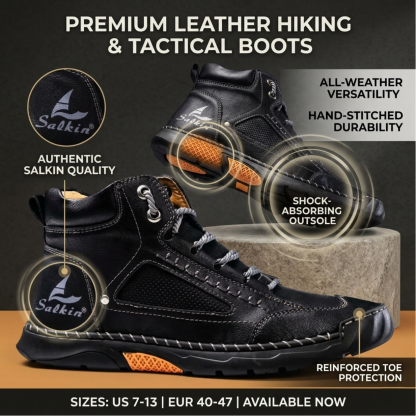 👞Most popular leather shoes of 2026--Handcrafted Men's Orthopedic Leather Loafers - Premium Arch Support & Non-Slip Sole