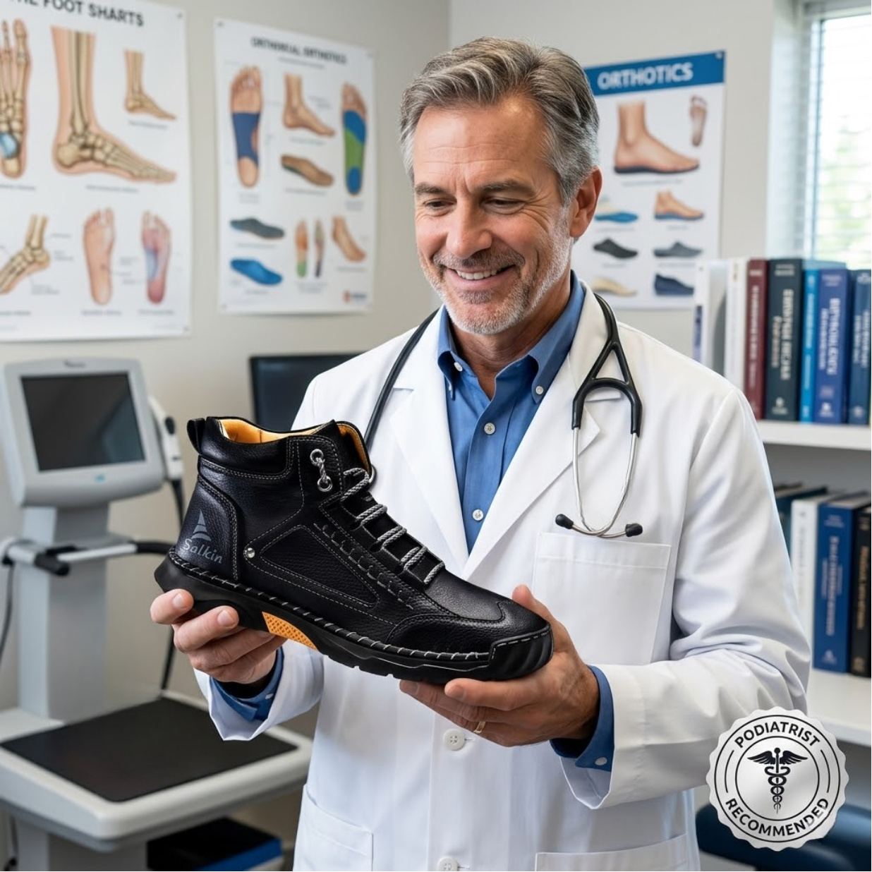 👞Most popular leather shoes of 2026--Handcrafted Men's Orthopedic Leather Loafers - Premium Arch Support & Non-Slip Sole