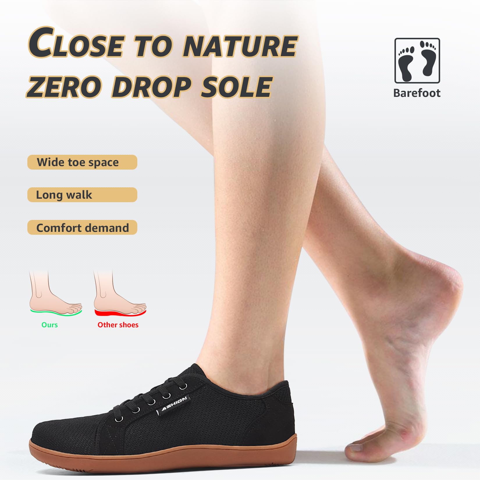 NatureWalk- Men's and Women's Wide Minimalist Barefoot Shoes
