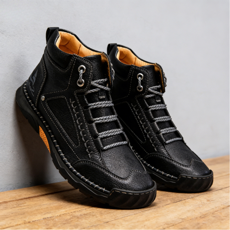 👞Most popular leather shoes of 2026--Handcrafted Men's Orthopedic Leather Loafers - Premium Arch Support & Non-Slip Sole