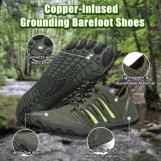 👟Copper-Infused Grounding Barefoot Shoes-Pulse（Skin Pro with Copper）